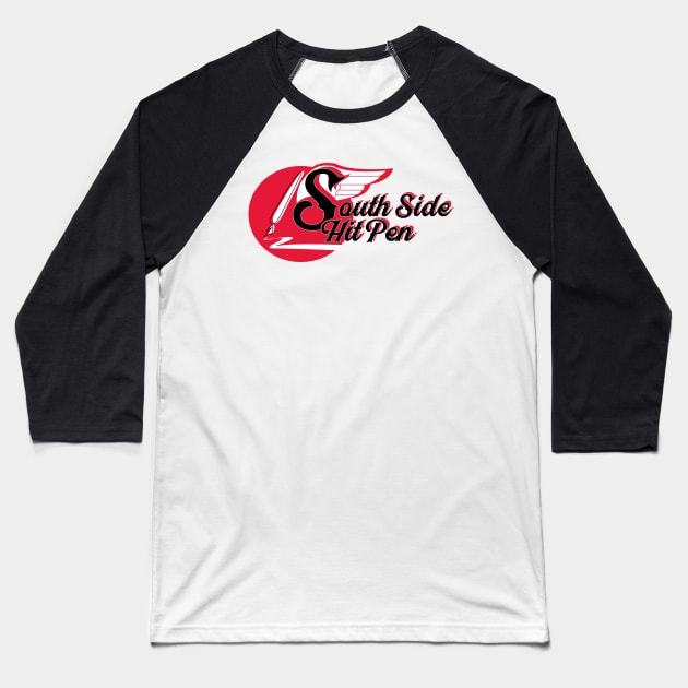 South Side Hit Pen logo Baseball T-Shirt by Sox Populi